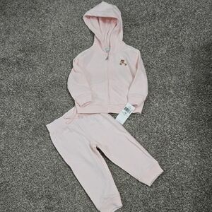 Polo by Ralph Lauren Light Pink Kids Hoodie and Jogger Set